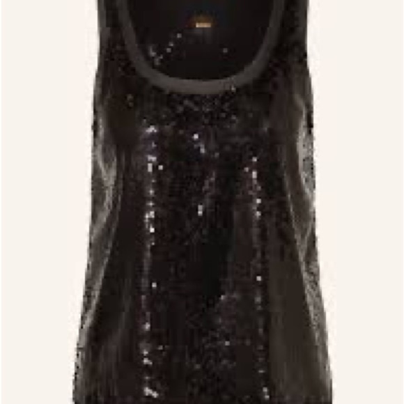 Hugo Boss Black Sequin Top nwot​​ - Picture 2 of 7